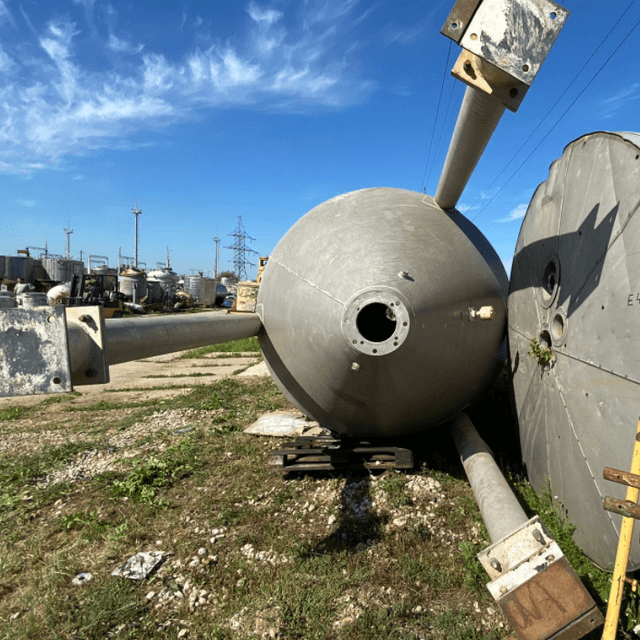 Емкость с конусным дном алюминий 19 кубов инв.10789