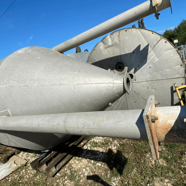 Емкость с конусным дном алюминий 19 кубов инв.10789