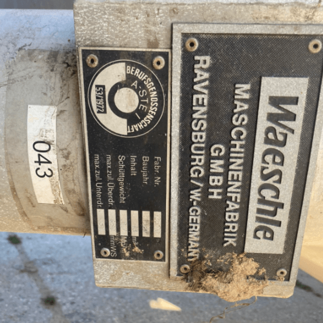 Емкость с конусным дном алюминий 19 кубов инв.10789