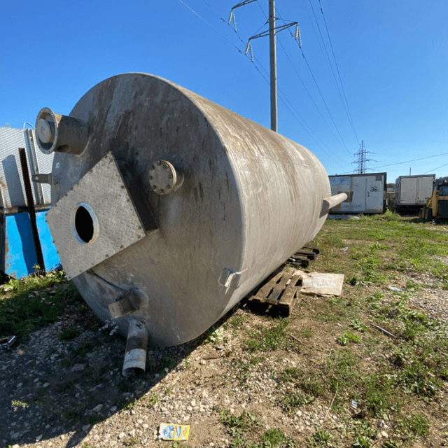 Емкость с конусным дном алюминий 19 кубов инв.10789