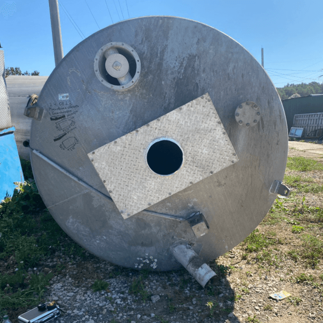 Емкость с конусным дном алюминий 19 кубов инв.10789