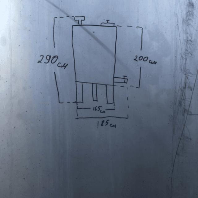Емкость 4 куб.м. с рубашкой инв.8159