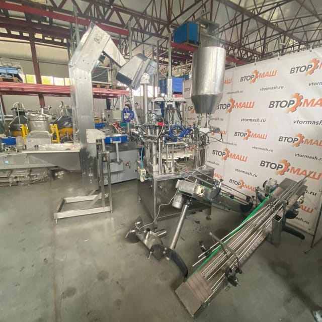 Линия розлива молока 1500бут  АДНК 39ЛР инв.8155