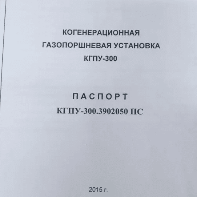 Генератор газовый 300кВт инв.9169