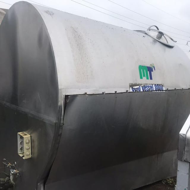 Танк-охладитель 8000л без холодильного агрегата инв.11107