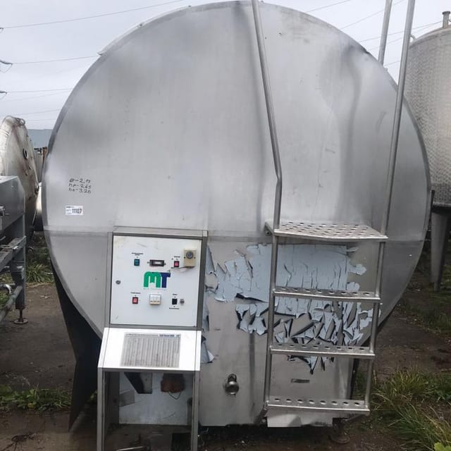 Танк-охладитель 8000л без холодильного агрегата инв.11107