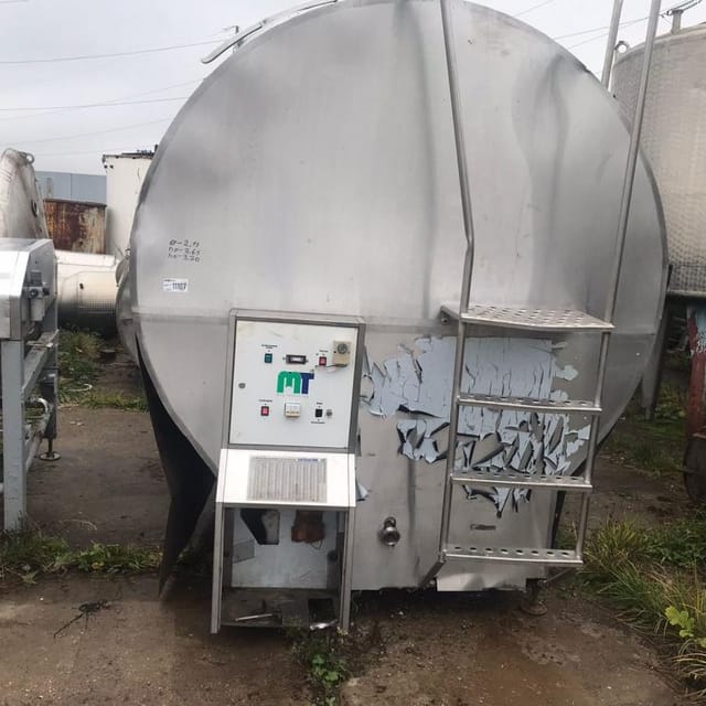 Танк-охладитель 8000л без холодильного агрегата инв.11107