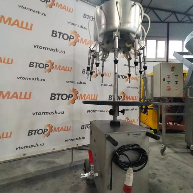 Линия розлива коньяка, полуавтомат, производительность до 700 бут/час - 0,5л инв.9915