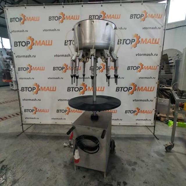 Линия розлива коньяка, полуавтомат, производительность до 700 бут/час - 0,5л инв.9915