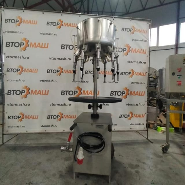 Линия розлива коньяка, полуавтомат, производительность до 700 бут/час - 0,5л инв.9915