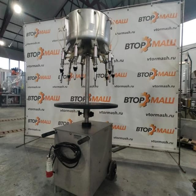 Линия розлива коньяка, полуавтомат, производительность до 700 бут/час - 0,5л инв.9915