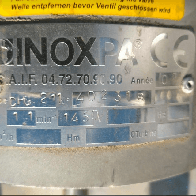 Боковая мешалка Inoxpa инв.9931