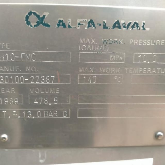 Теплообменник пластинчатый Альфа Лаваль 25т инв.9963