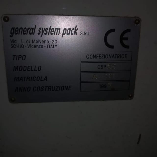 Горизонтальный упаковщик GSP 65, флоупак инв.8600