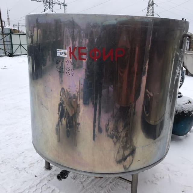 Ёмкость с рубашкой 1,8куб.м. инв.10934