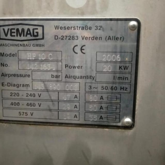 Шприц колбасный Vemag Robot HP10С инв.10966