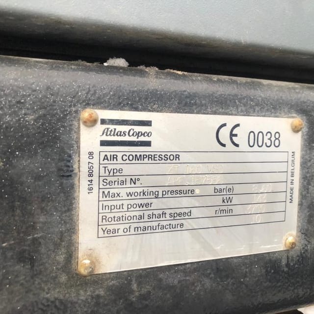 Компрессор Atlas Copco ZT 160VSD инв.8567