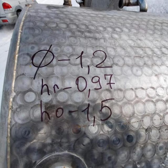 Емкость с рубашкой 1000л инв.11279