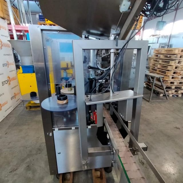 Этикетировщик +термоусадочный колпачок  MECA MARC инв.9194