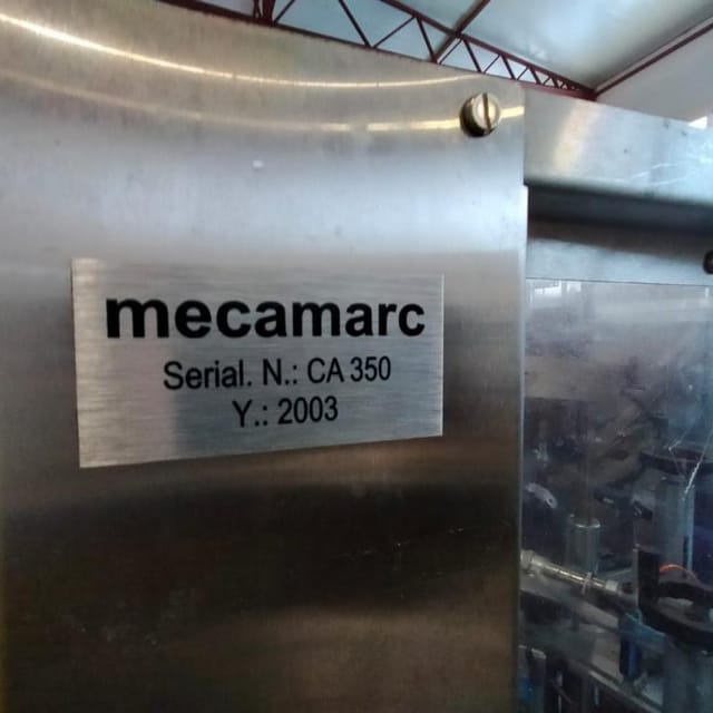 Этикетировщик +термоусадочный колпачок  MECA MARC инв.9194