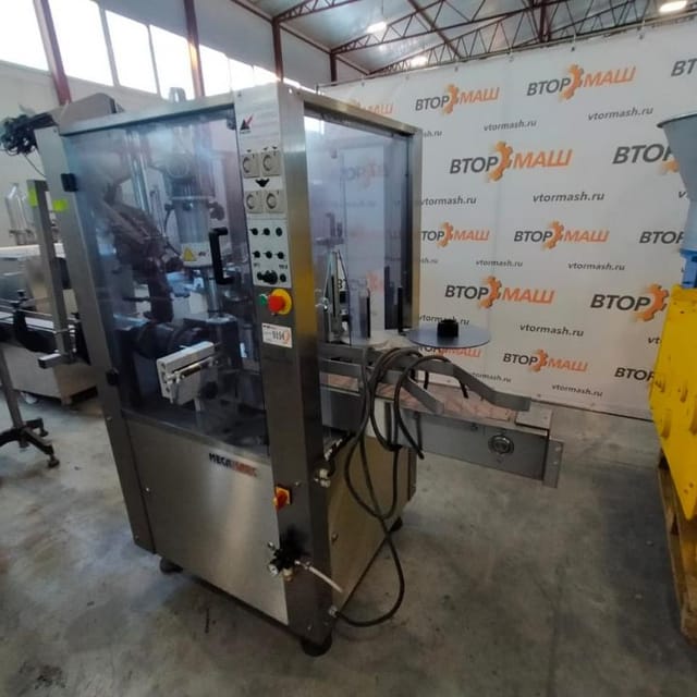 Этикетировщик +термоусадочный колпачок  MECA MARC инв.9194