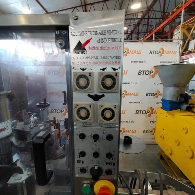 Этикетировщик +термоусадочный колпачок  MECA MARC инв.9194