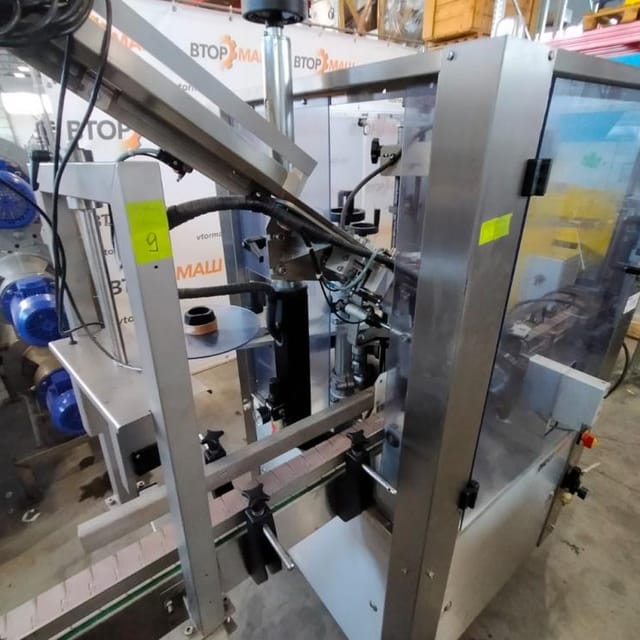 Этикетировщик +термоусадочный колпачок  MECA MARC инв.9194