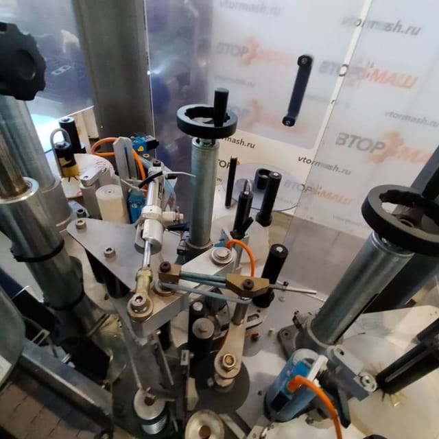 Этикетировщик +термоусадочный колпачок  MECA MARC инв.9194