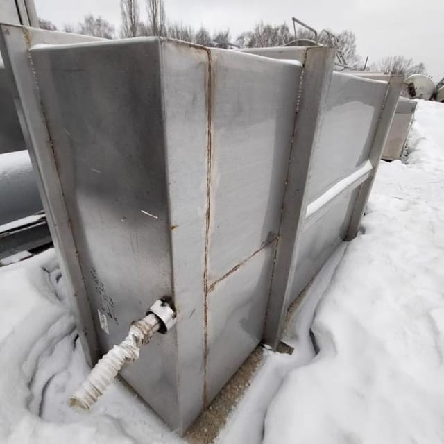 Ванна нержавейка прямоугольная 1000л инв.6184