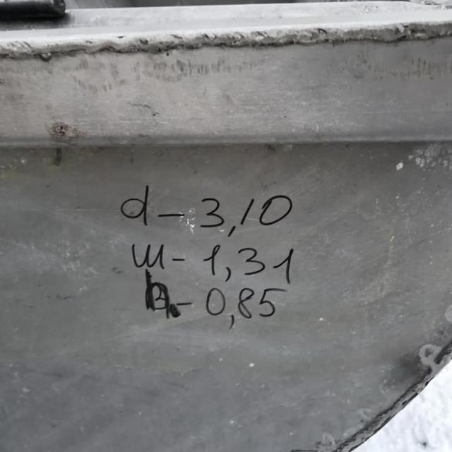 Ванна творожная 2,5м3 с сеткой инв.6284