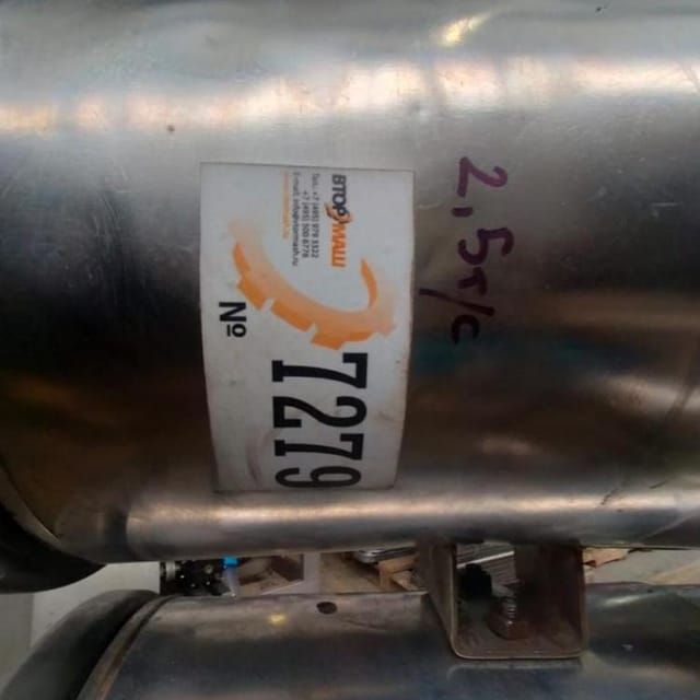 Пастеризатор трубчатый П8-ОЛФ-3 3секции по 2,5т инв.7279