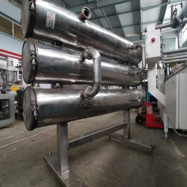 Пастеризатор трубчатый П8-ОЛФ-3 3секции по 2,5т инв.7279