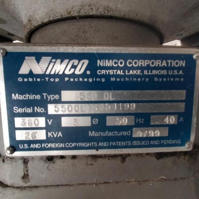 Моноблок розлива в ПЮР-ПАК NIMСO 550QL инв.12860