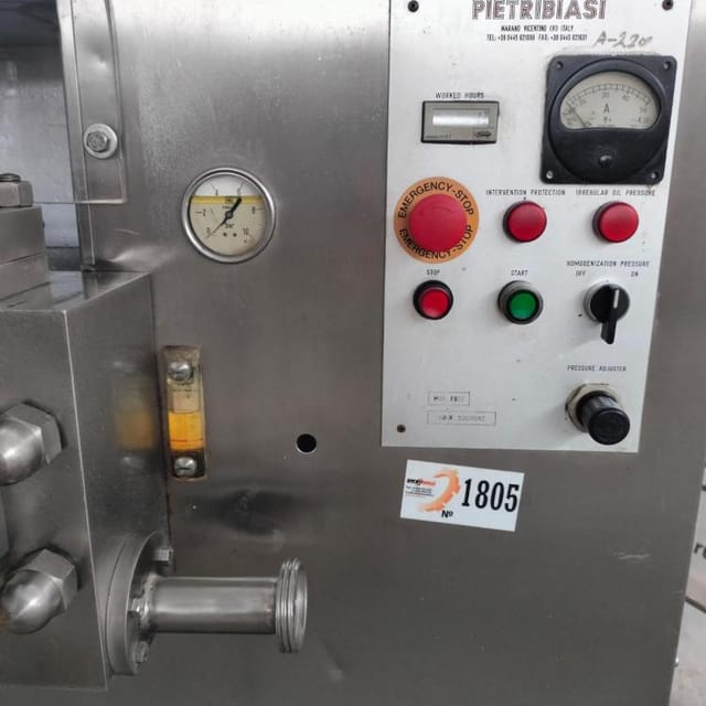 Гомогенизатор PietriBiasi РВ 22 инв.1805