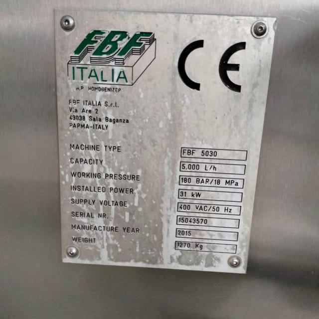 Гомогенизатор FBF-5030 5т Италия инв.9873