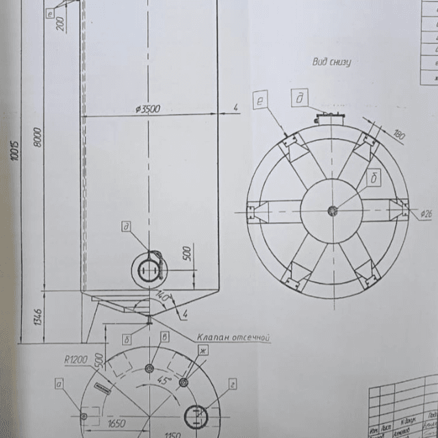 Емкости нержавеющие, объем 80 куб.м