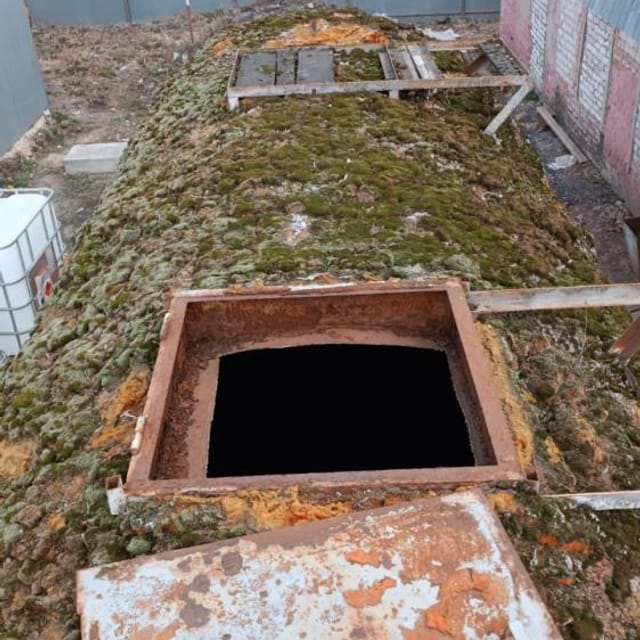 Бочка горизонтальная 56 м3, с рубашкой нержавейка