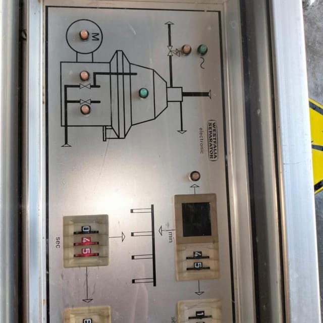 Сепаратор сливкоотделитель WESTFALIA (Вестфалия) 15000л инв.9606