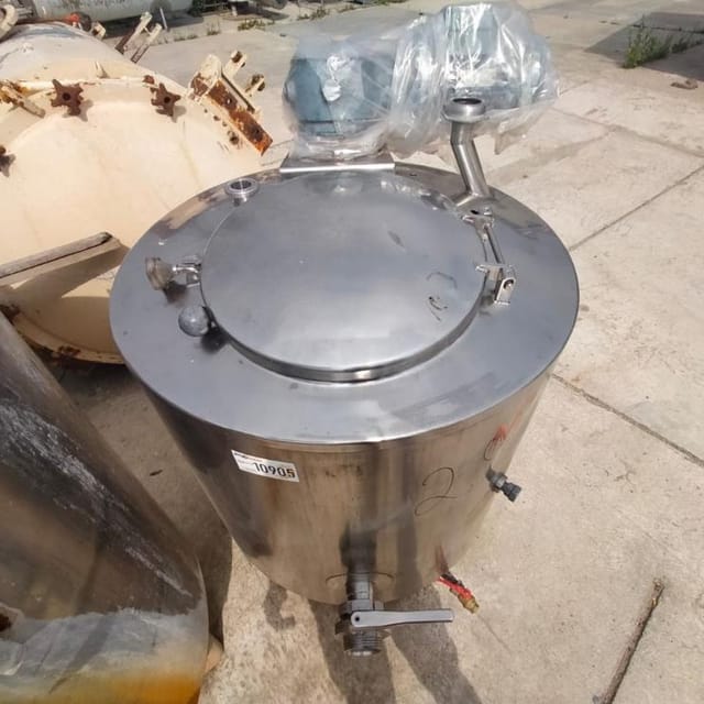 Ёмкость 250л с рубашкой, мешалкой, мотор-редуктором инв.10905