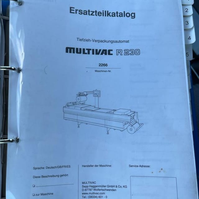 Термоформер MULTIVAC R230 инв.9522