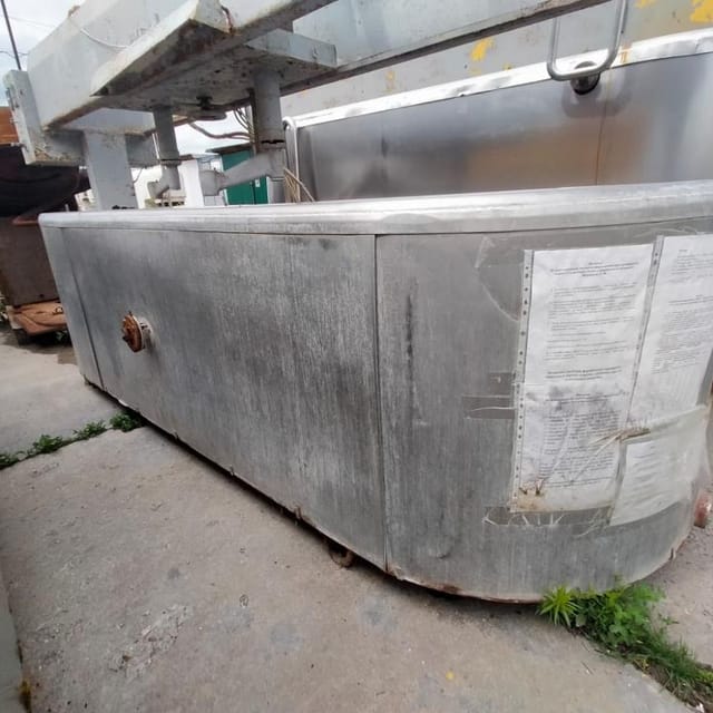 Ванна сырная Д7-ОСА 2500л с лирами инв.12828