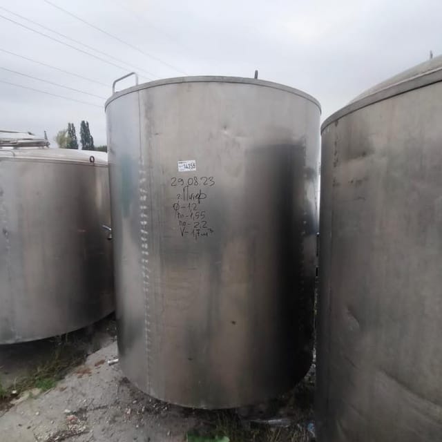 Ёмкость с рубашкой 1,7м3 инв.14355