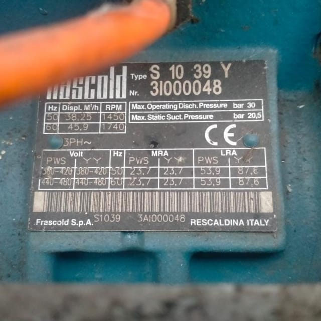 Чиллер на базе компрессора Frаscold S10 39Y инв.10199