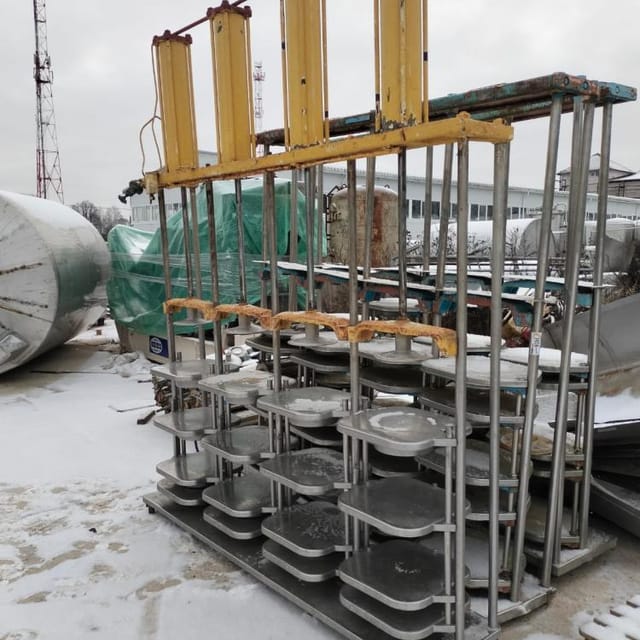 Пресс сырный площадки из чугуна Е8-ОПГ  инв.9570