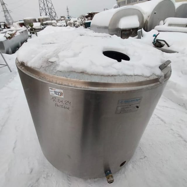Танк охладитель ALFA LAVAL 1200л инв.10231