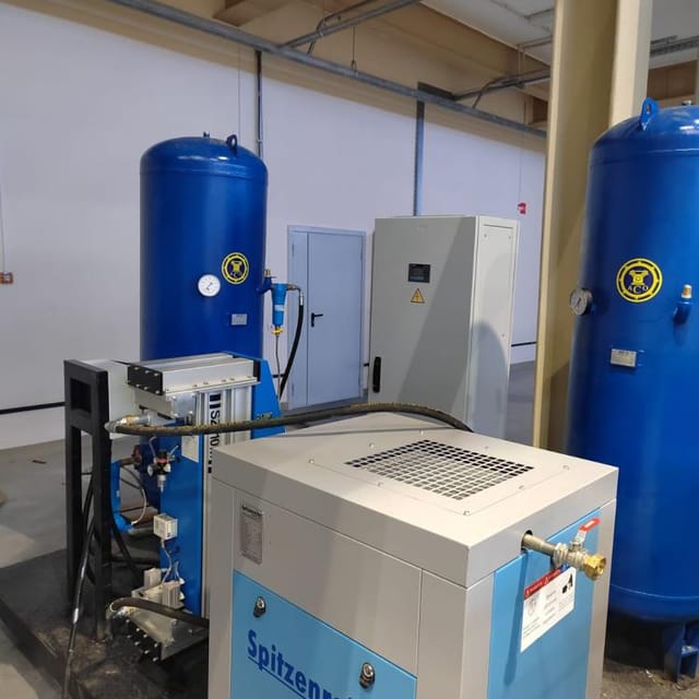 Азотная установка на раме PSN-A99,5-6