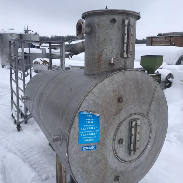 Мерник спиртовой из нержавейки 2,5 куба инв.10216