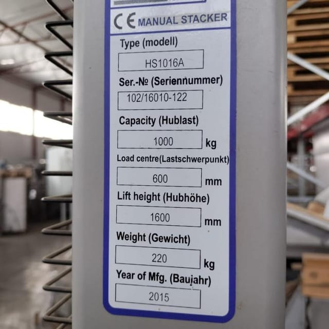 Штабелёр TISEL HS1016 инв.11914