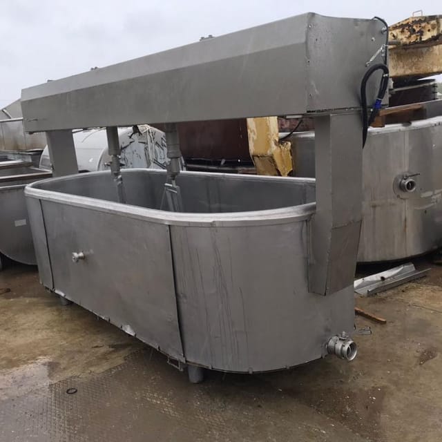 Ванна сырная Д7-ОСА 2500л с лирами инв.11491