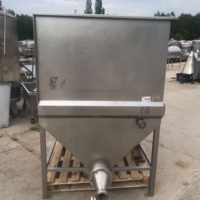 Ванна одностенная со шнеком 1куб.м инв.14427